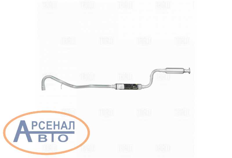 Глушитель доп. алюм. (резонатор) для а/м Лада 2123 Евро-3 фланец 3