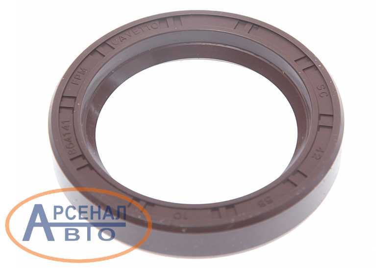 Сальник вала сошки ЗИЛ 130 42х58х10 Viton (CAVETTO)