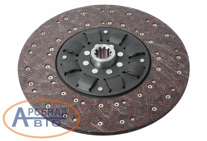 182-1601130 Диск сцепления ЯМЗ-182, МАЗ, УРАЛ, КрАЗ ведомый (однодиск ...