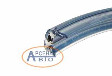 Замок уплотнителя ветрового стекла в сечении