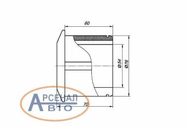 Сечение и размеры подушки стабилизатора КамАЗ-6520