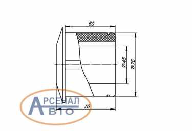 Схема и размеры подушки стабилизатора КамАЗ-65115