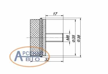 Размеры в сечении буфера КАМАЗ