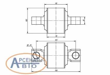 Схема и размеры ремонтного шарнира