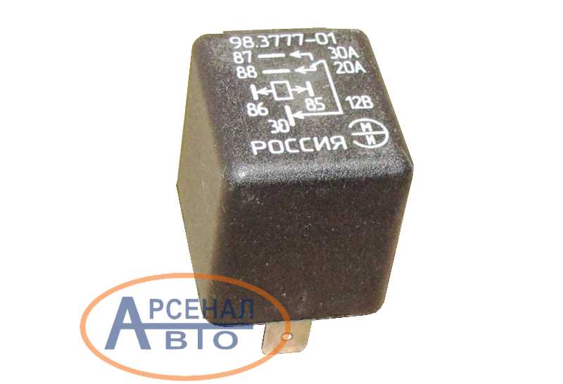 98.3777 10 реле схема 98.3777-01 Реле универсальное ЗиЛ, ВАЗ, ГАЗ 5-конт. 12В (90.3747-01) 98.3777