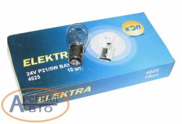 Автолампа А24-21+5