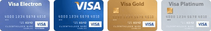 виды платежных карточек VISA
